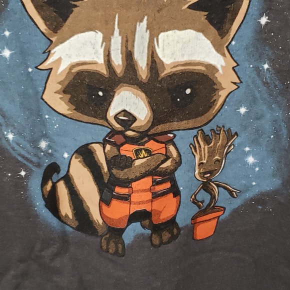 Marvel Sweatshirt Rocket Racoon Groot Guardians of the Galazy Size XS - Picture 3 of 5